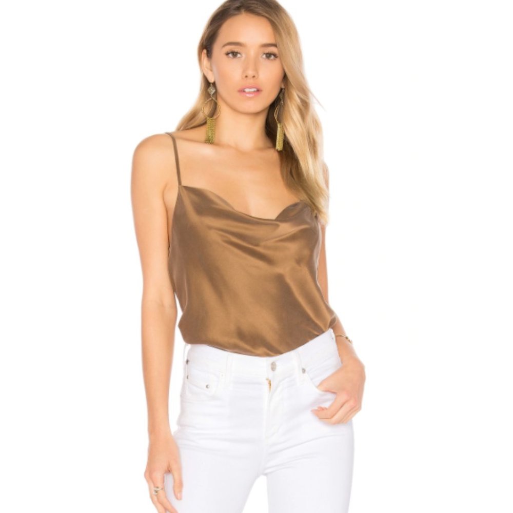 Mocha Silk Tank Top